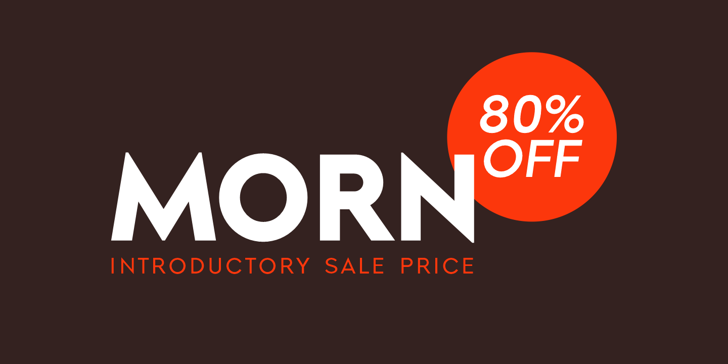 Morn Ultra Bold Font preview